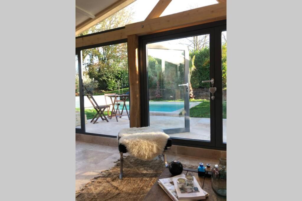 Cottage Normand Avec Sa Grande Piscine Chauffee Toute L Annee Sur Parc Arbore Et Clos En Plein Coeur De La Campagne Adapte Aux Kids Et Dog Friendly Saint-Antonin-de-Sommaire 외부 사진