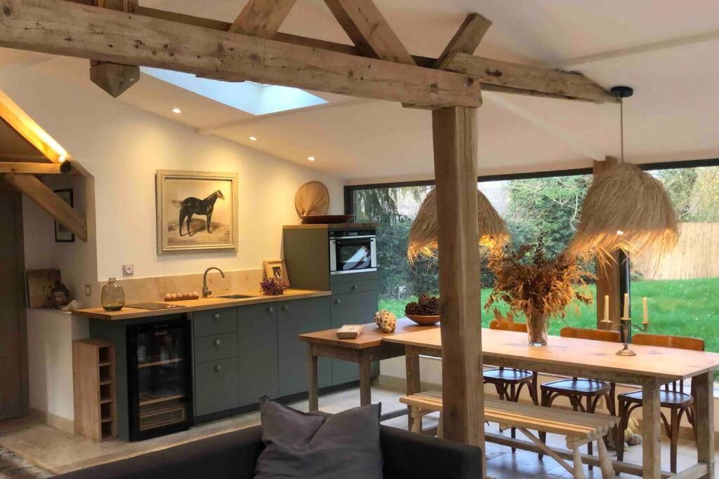 Cottage Normand Avec Sa Grande Piscine Chauffee Toute L Annee Sur Parc Arbore Et Clos En Plein Coeur De La Campagne Adapte Aux Kids Et Dog Friendly Saint-Antonin-de-Sommaire 외부 사진